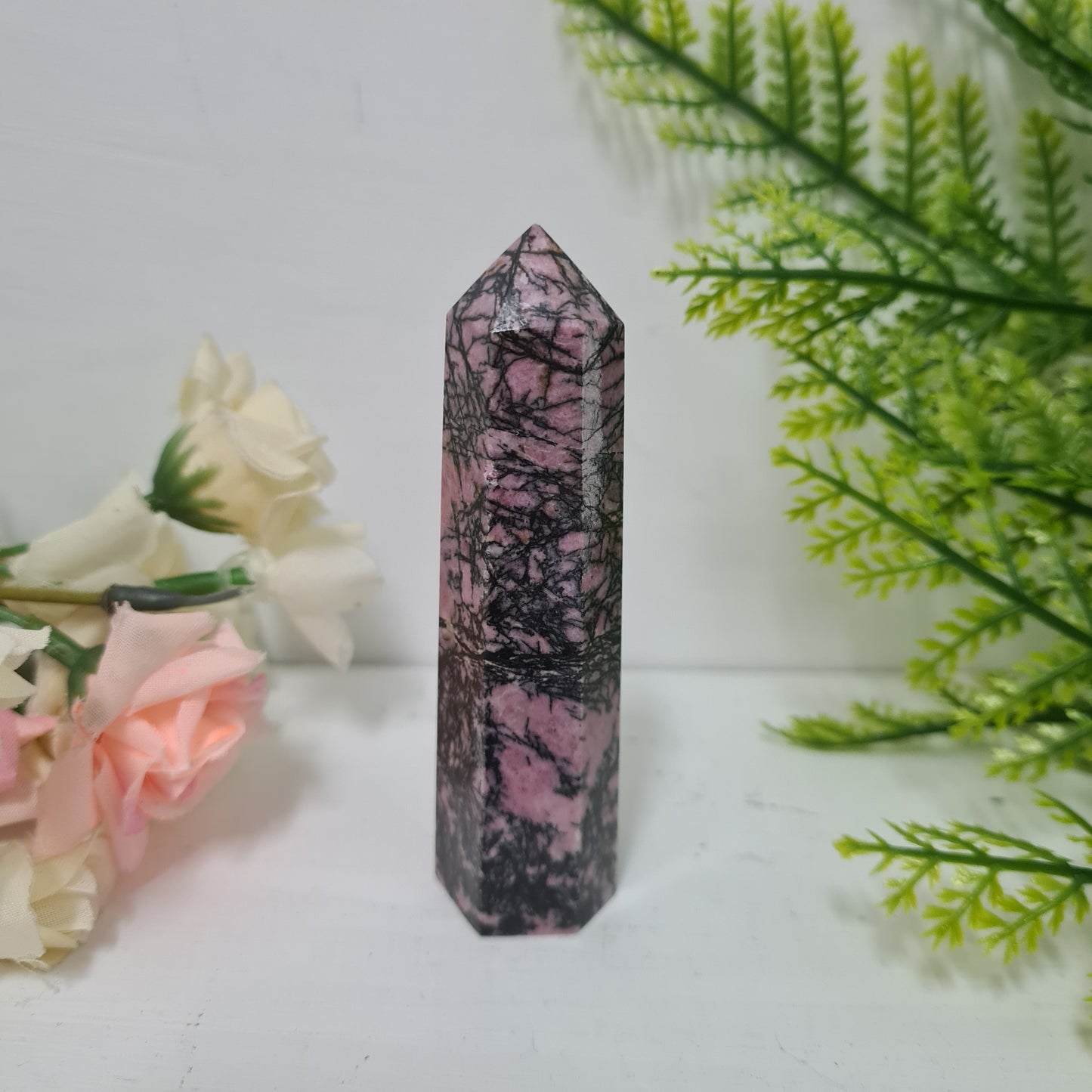 Rhodonite Gemstone Point