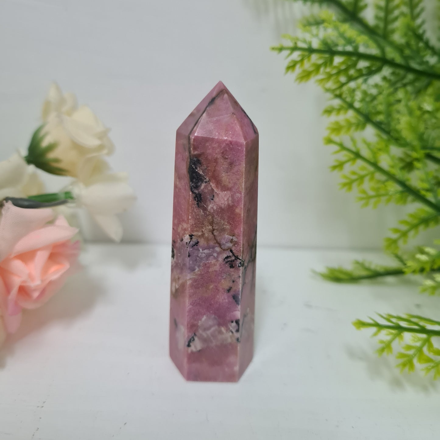 Rhodonite Gemstone Point