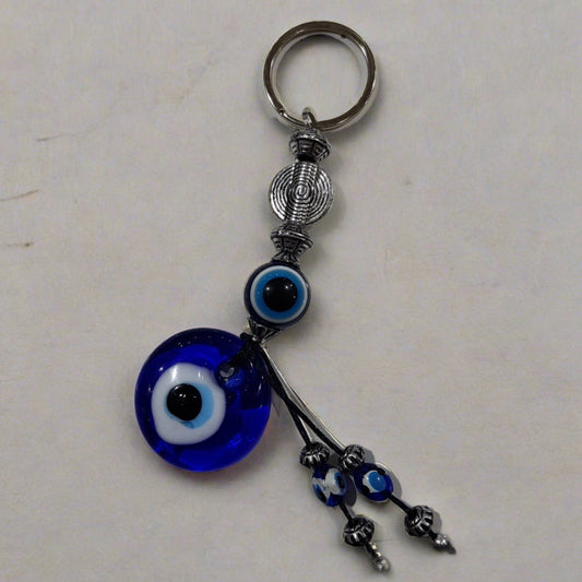Turkish Glass Evil Eye Keychain