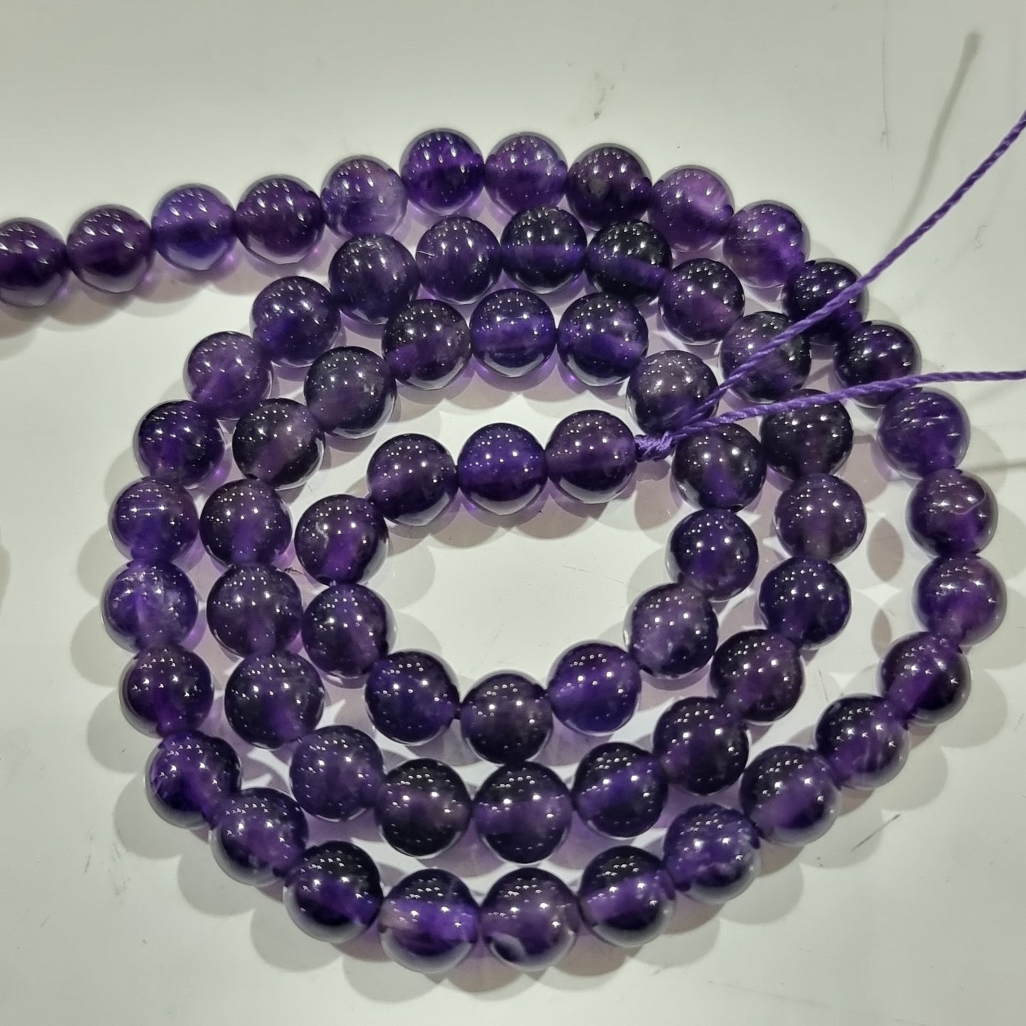 5mm Amethyst Round Gemstone Beads