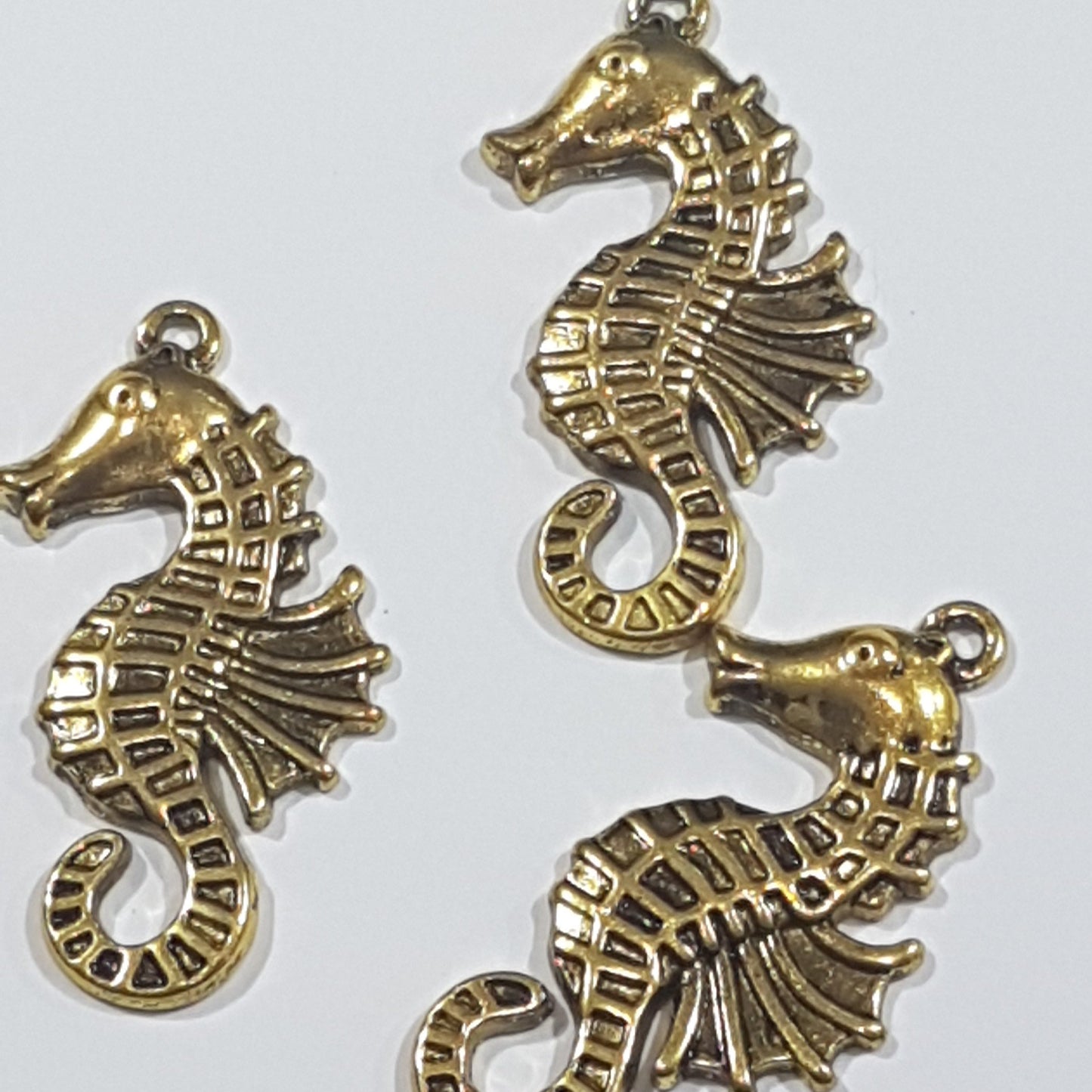 Dark Gold Seahorse Pendant