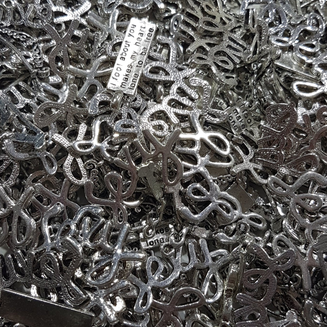 Large Bag Of Silver Charms