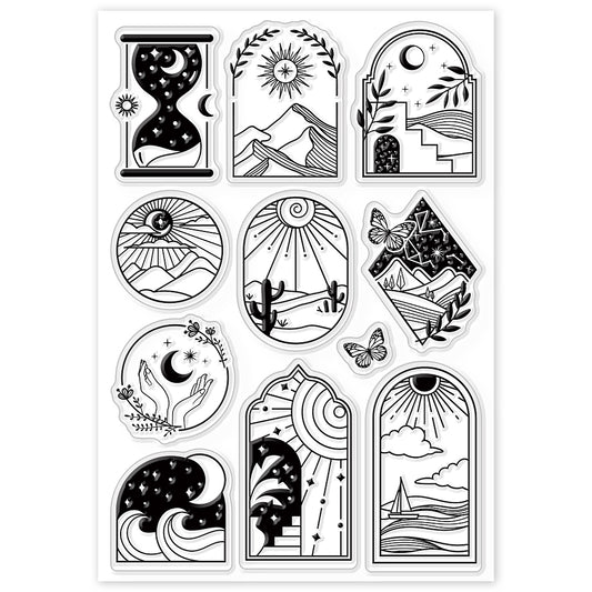 Tarot Boho Inspired Silicone Clear Stamps