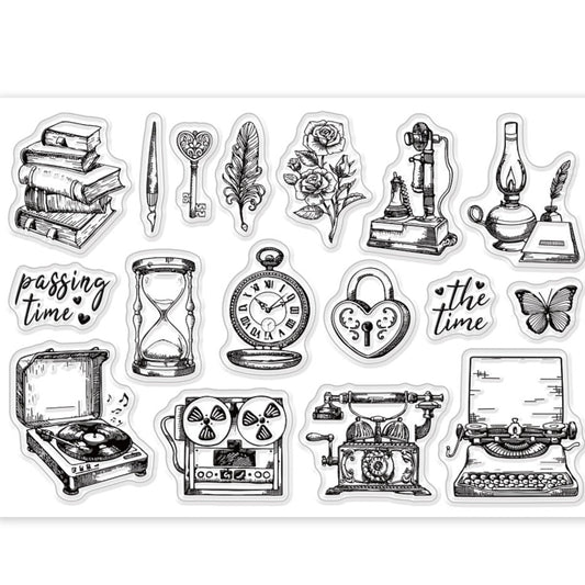 Vintage Inspired Silicone Clear Stamps
