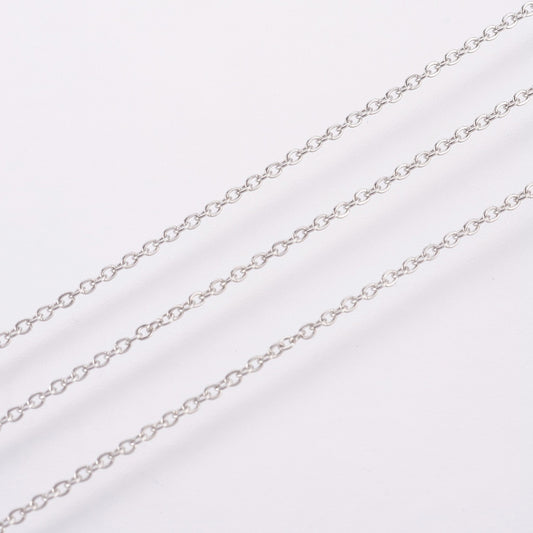 1m Stainless Steel Flat Oval Cable Chain