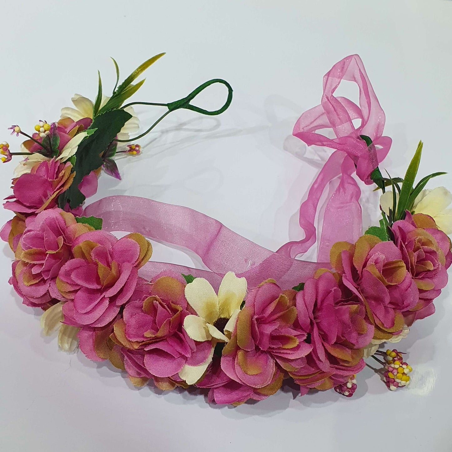 Purple Floral Hair Crown
