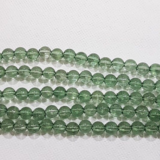 6mm Green Acrylic Beads 50pc