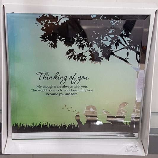 Thinking of You Mirror Plaque