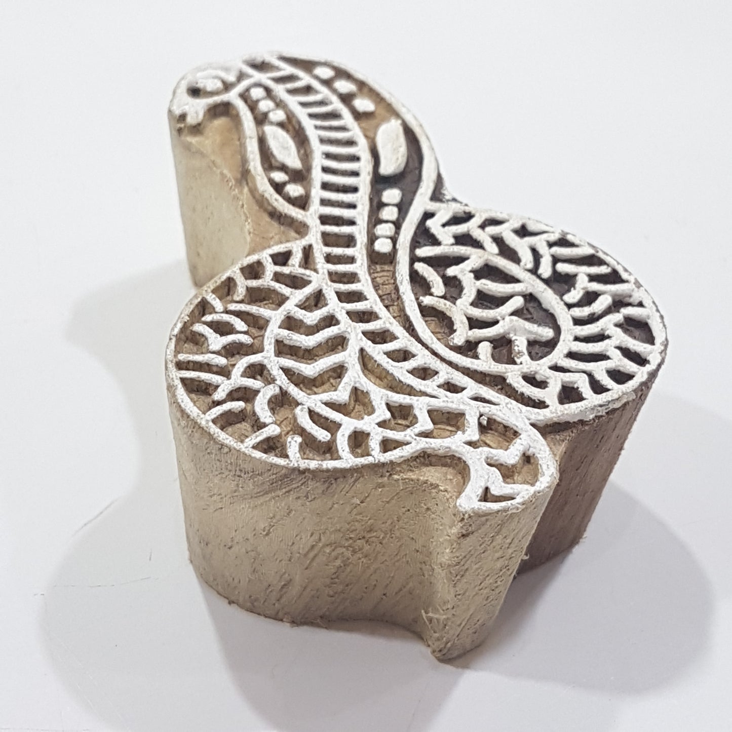 Snake Hand Carved Indian Block Stamp