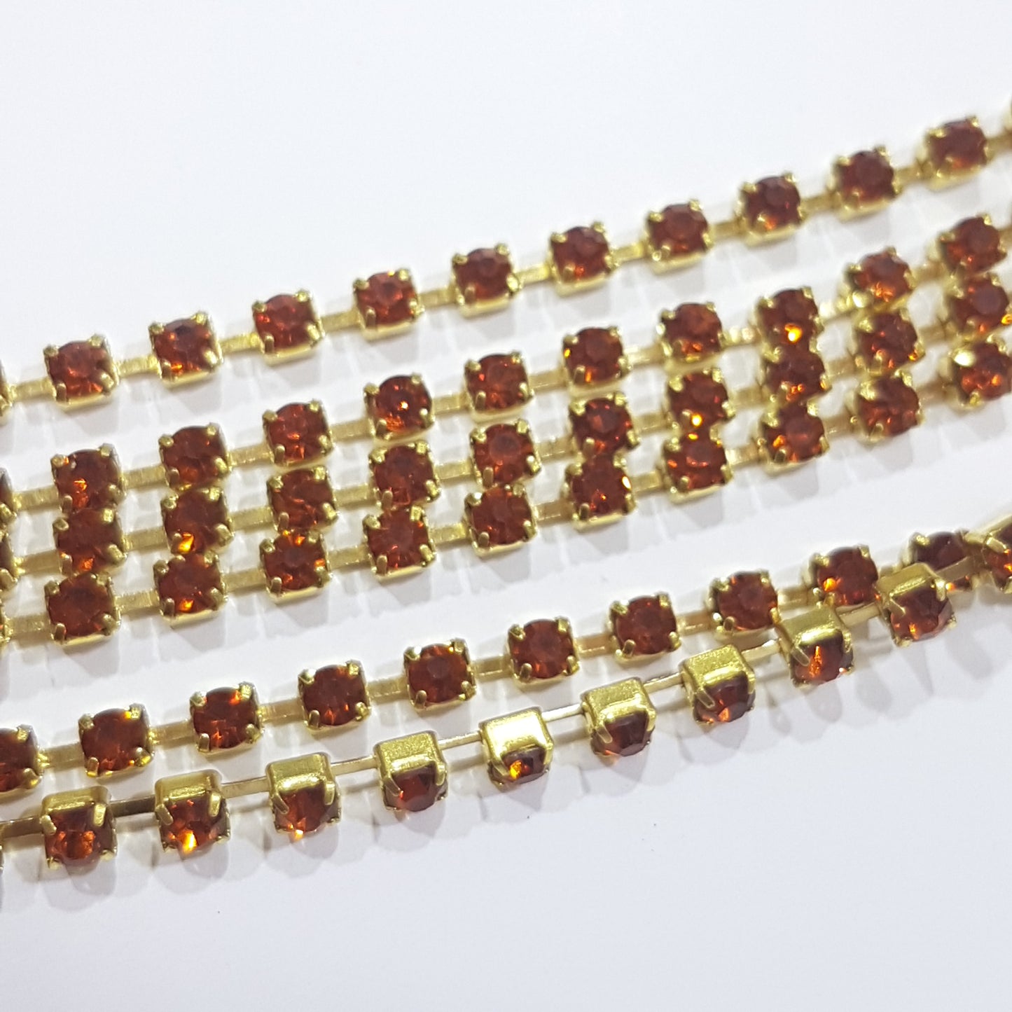 Orange Preciosa Rhinestone Chain ss8