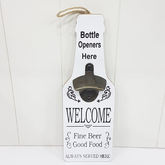 Welcome Wooden Bottle Opener