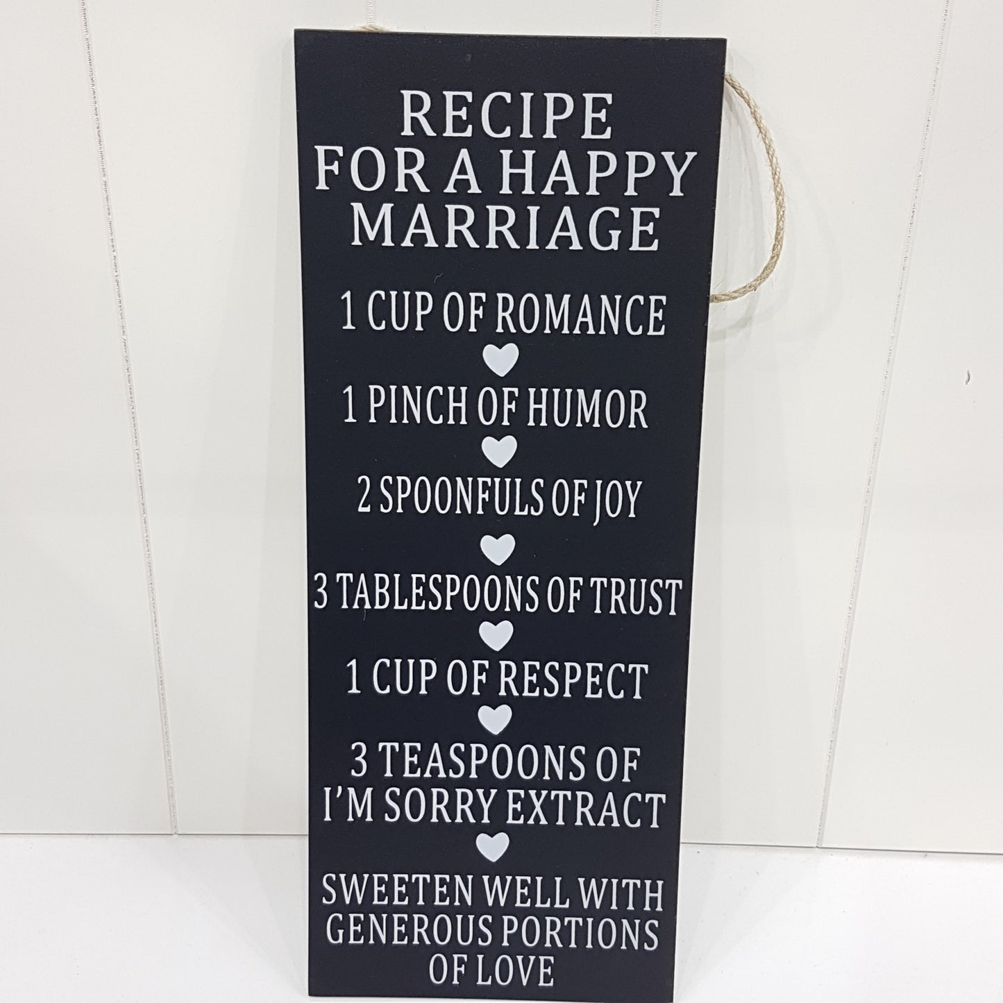 Recipe For A Happy Marriage Wall Art