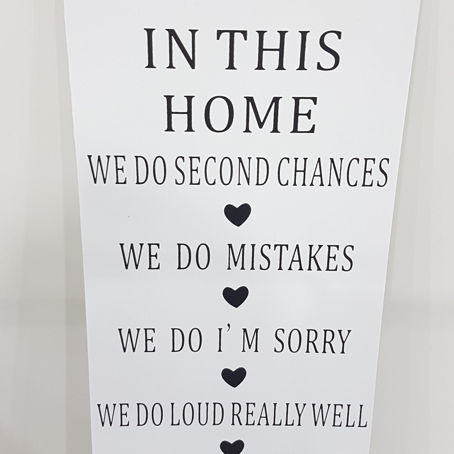 In This Home Wall Art Sign