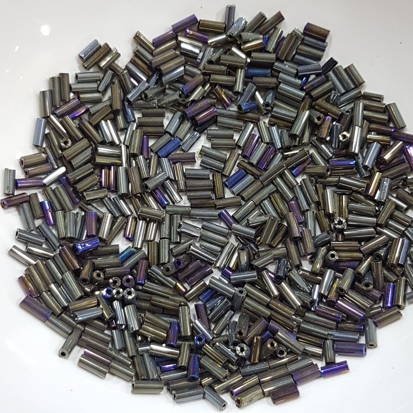 15g Black Iris Bugle Beads