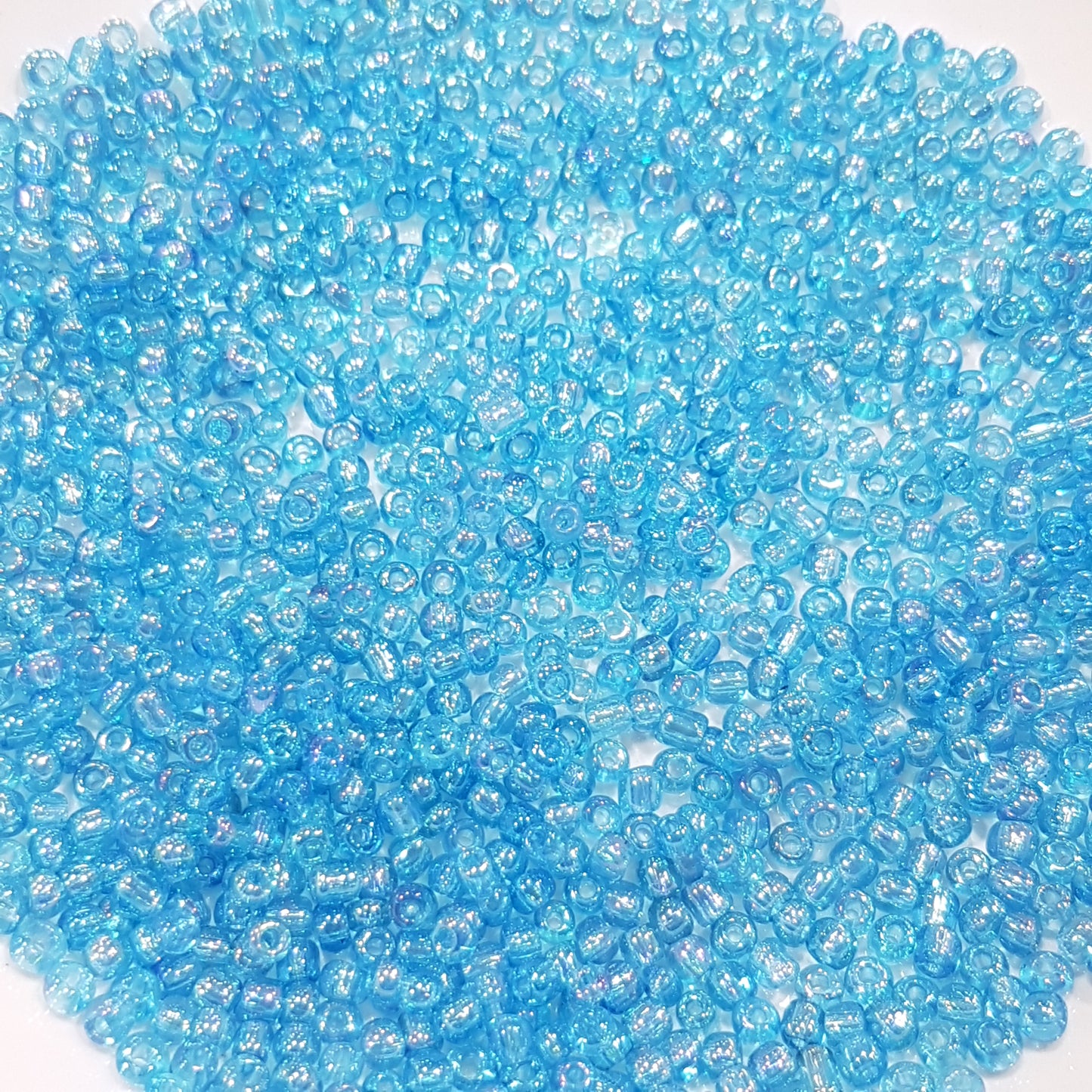 15g 2mm Blue AB Seed Beads