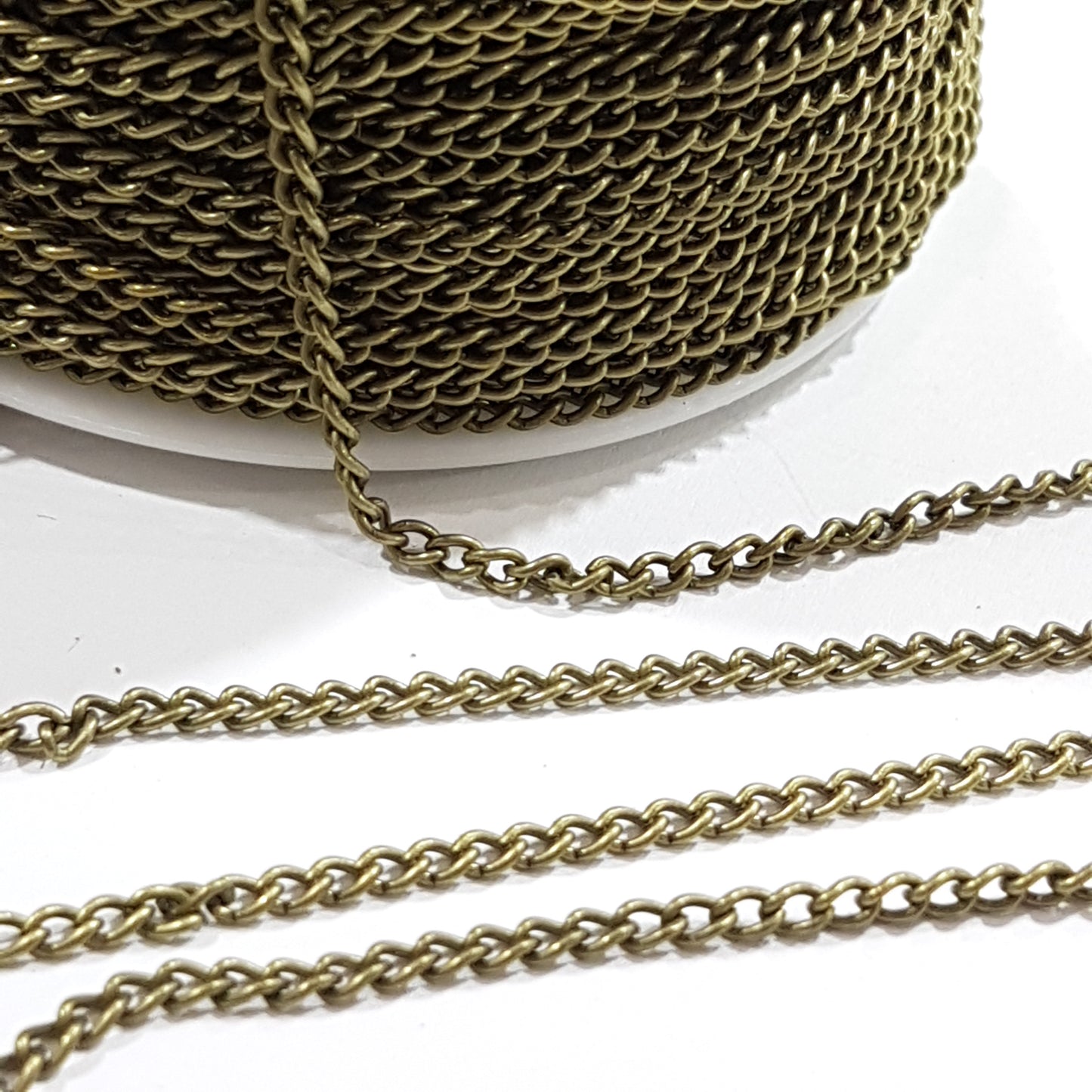 1M Antique Bronze Curb Chain