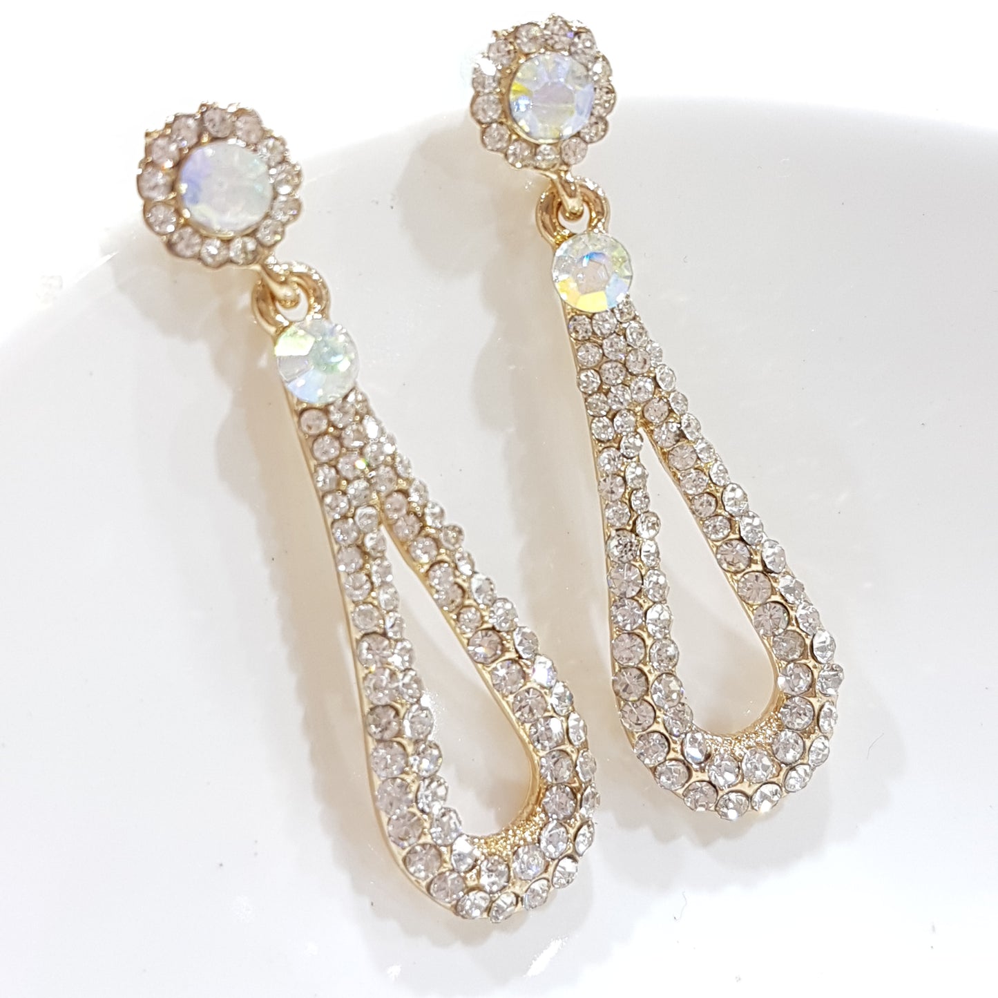 Rhinestone Drop Earrings