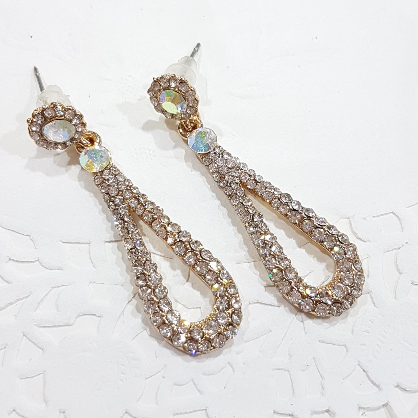 Rhinestone Drop Earrings