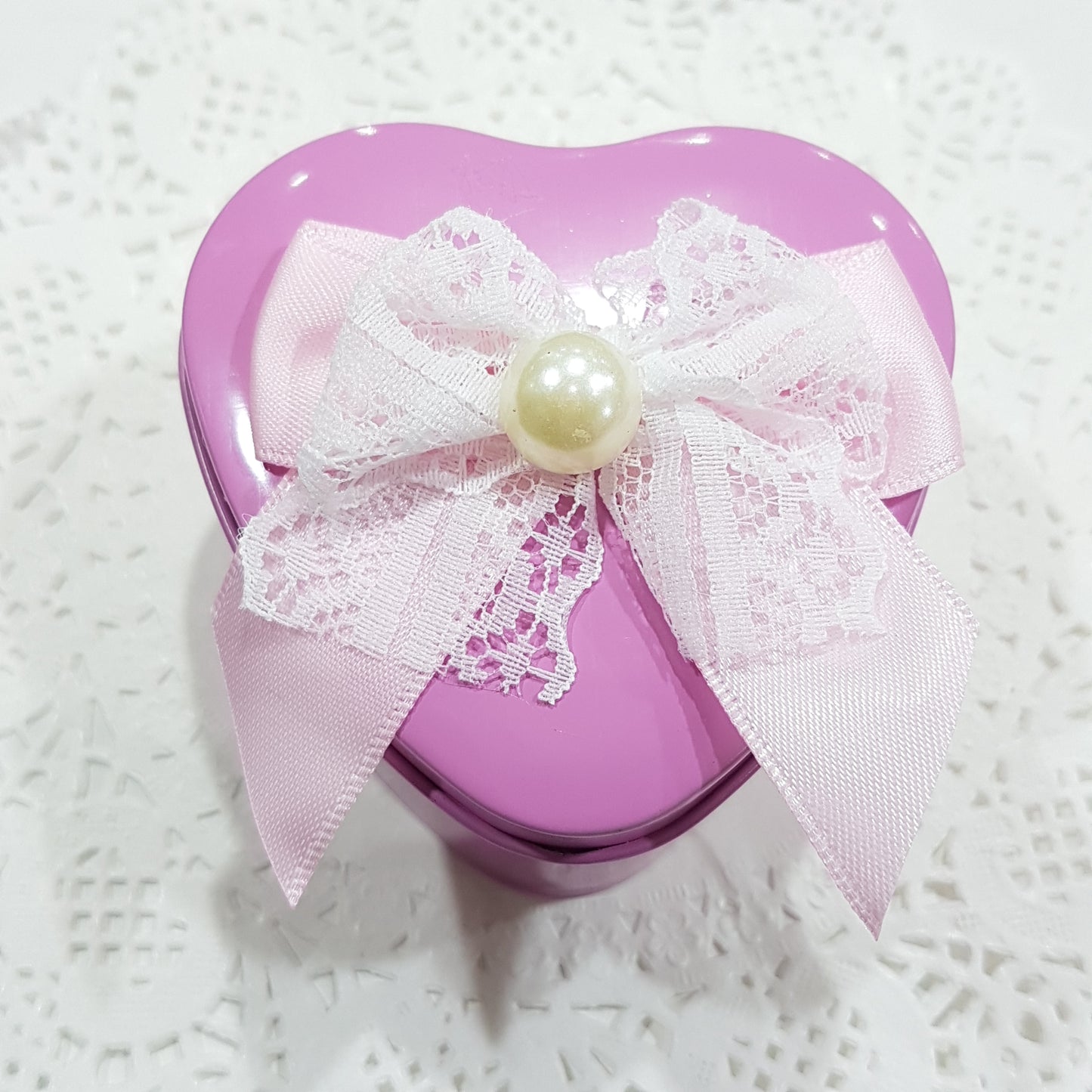 Pink Heart Tin