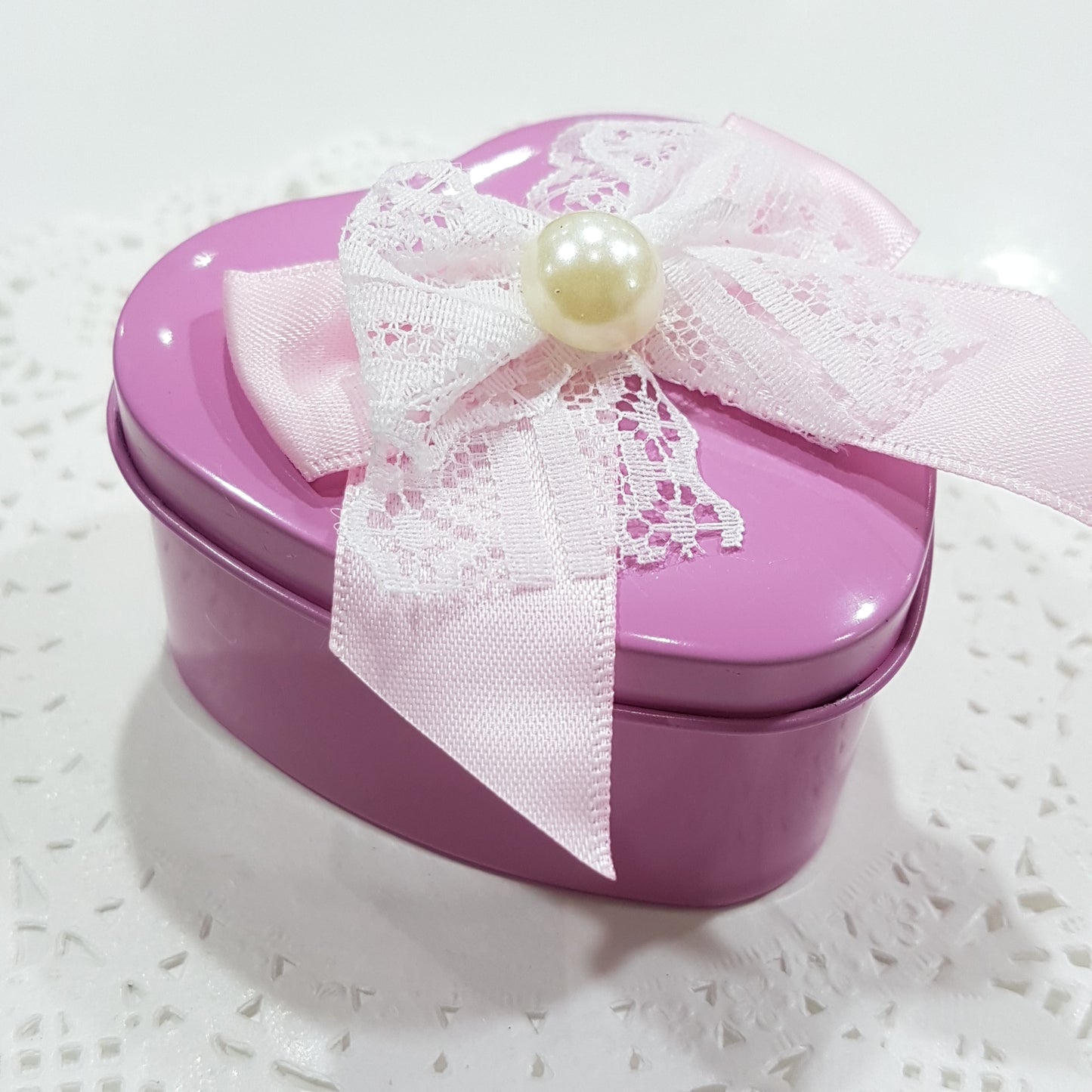 Pink Heart Tin