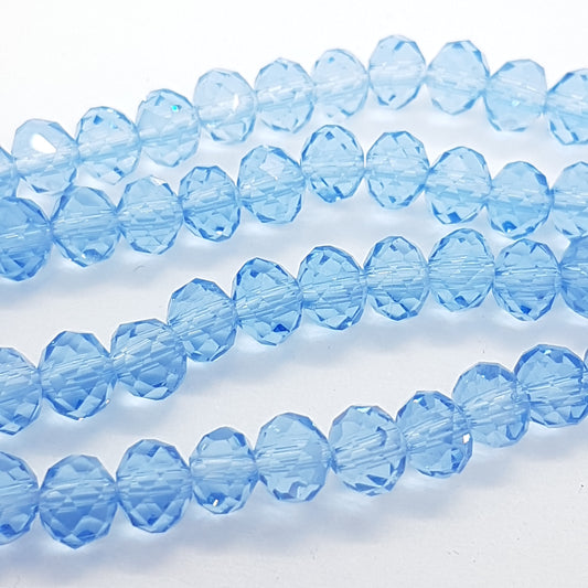5mm Blue Crystal Rondelles
