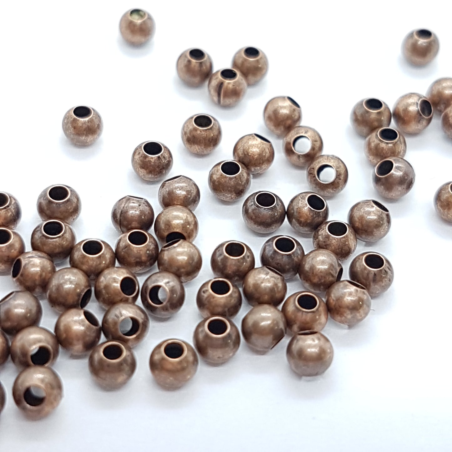 100pc Antique Copper Spacer Beads 3mm