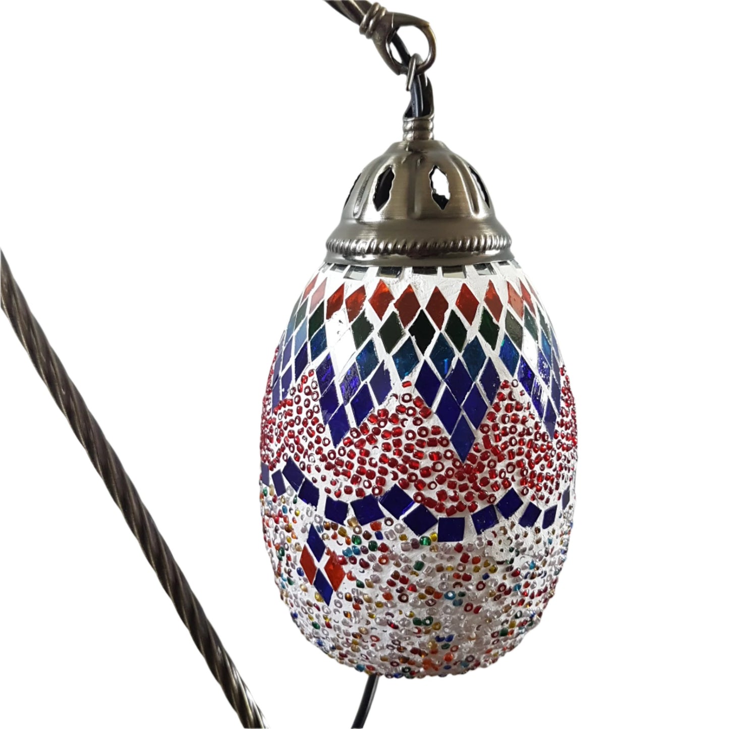 Turkish Mosaic Swan Lamp