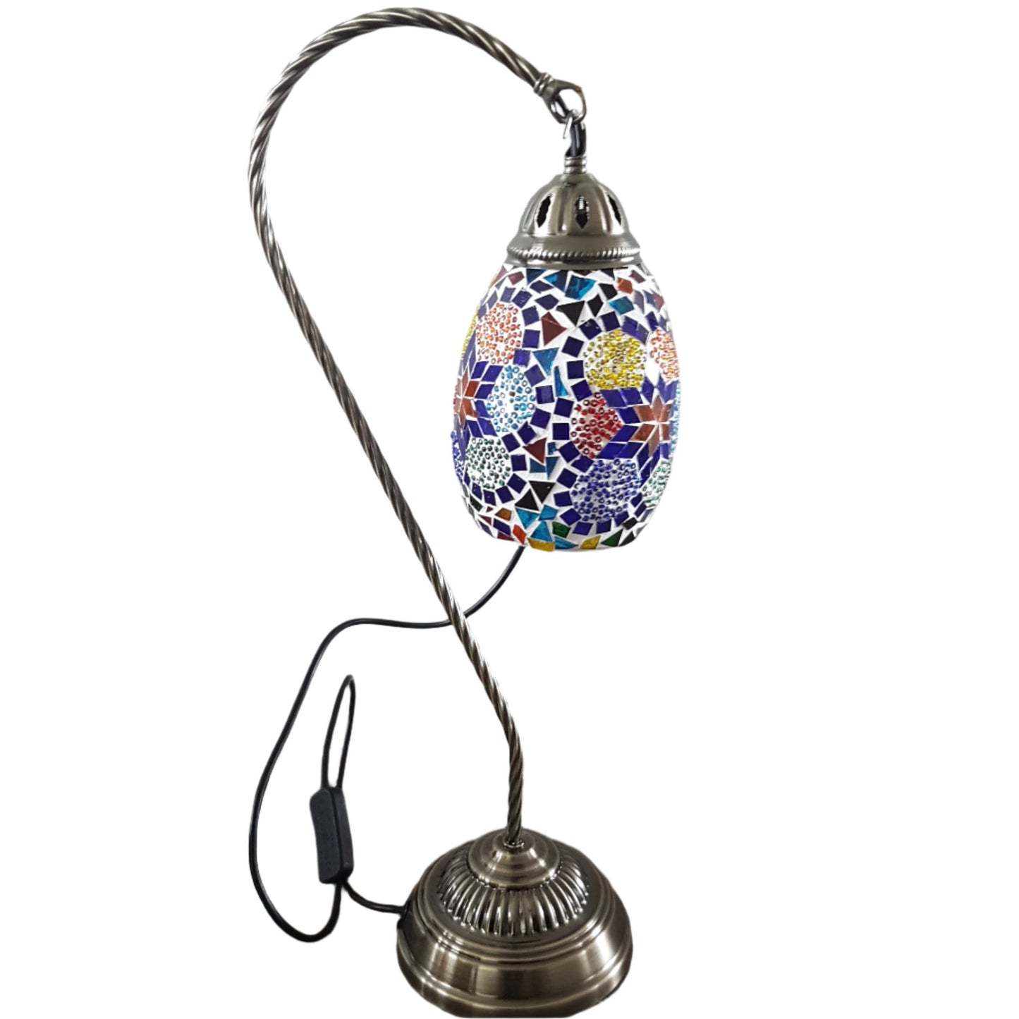 Turkish Mosaic Swan Lamp