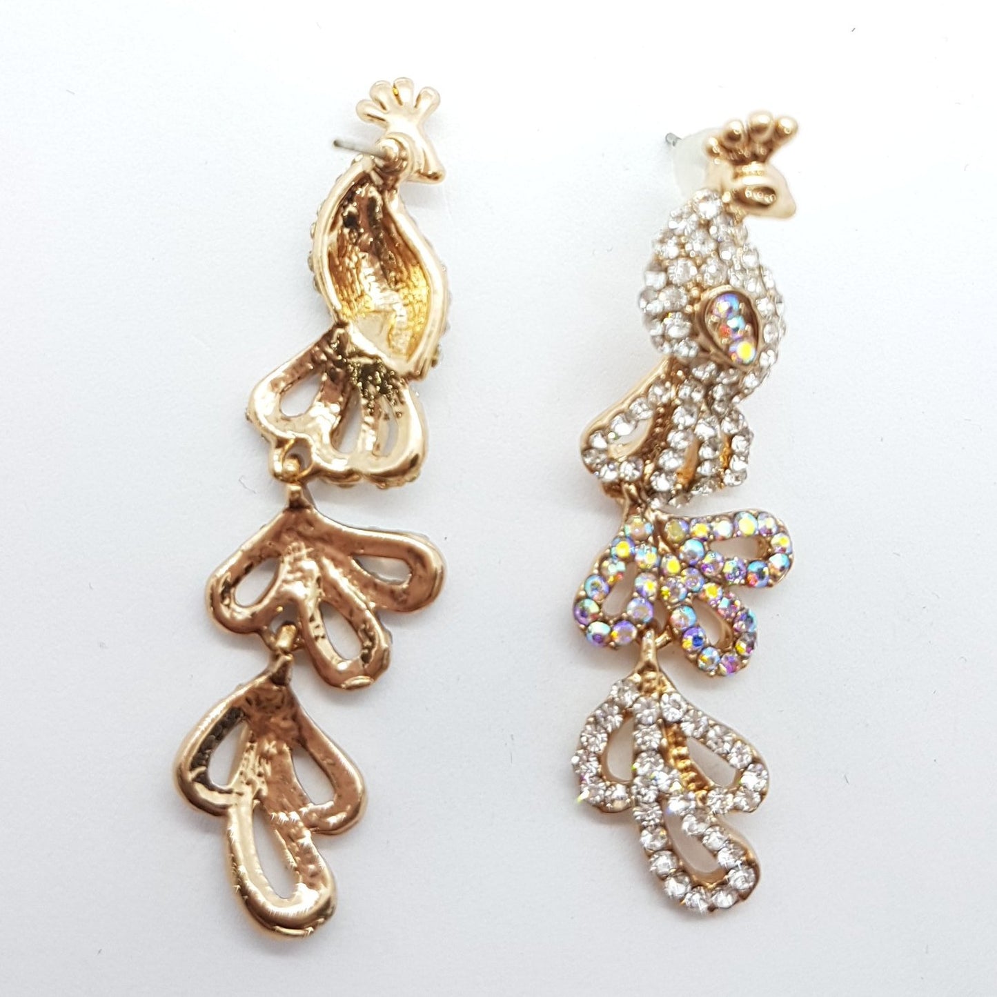 Peacock Rhinestone Earrings