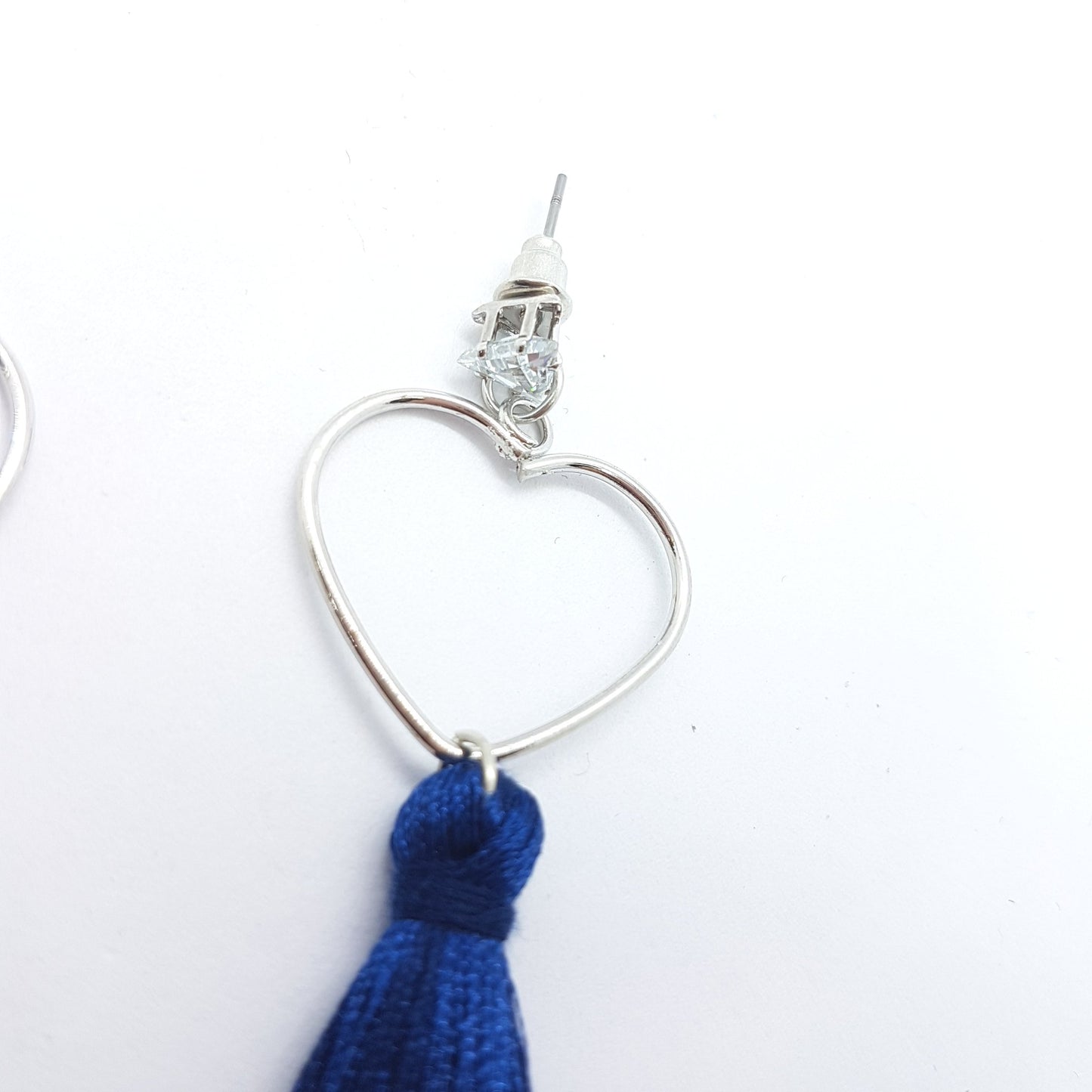 Blue Tassel Earrings