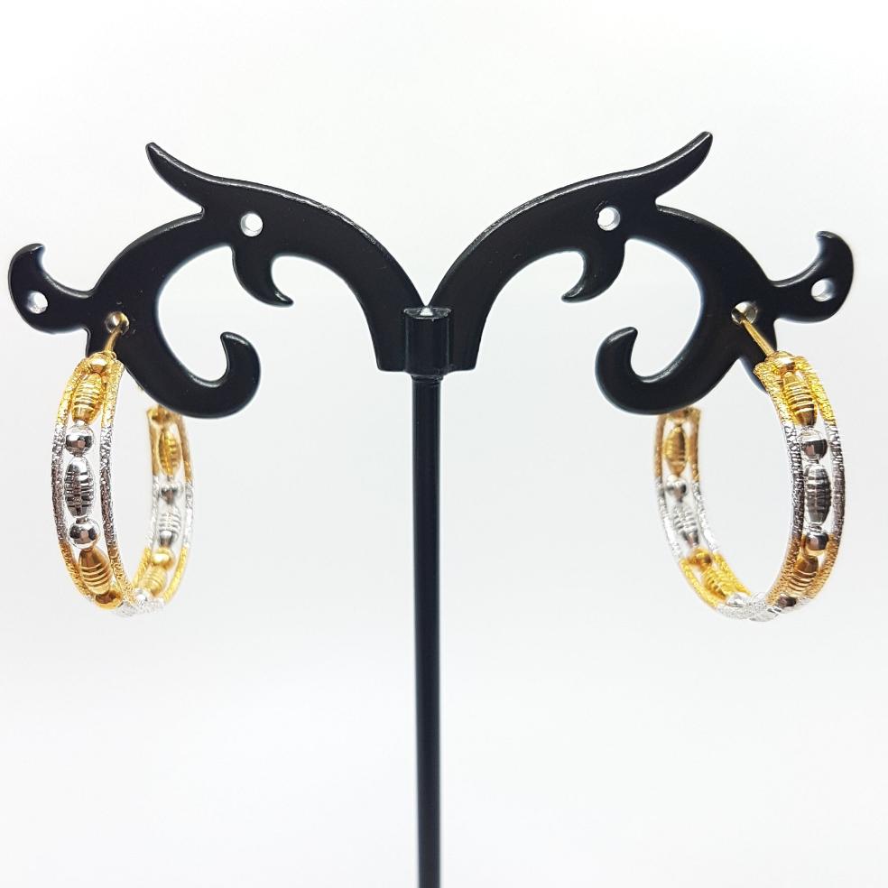 Two Colour Hoop Earrings