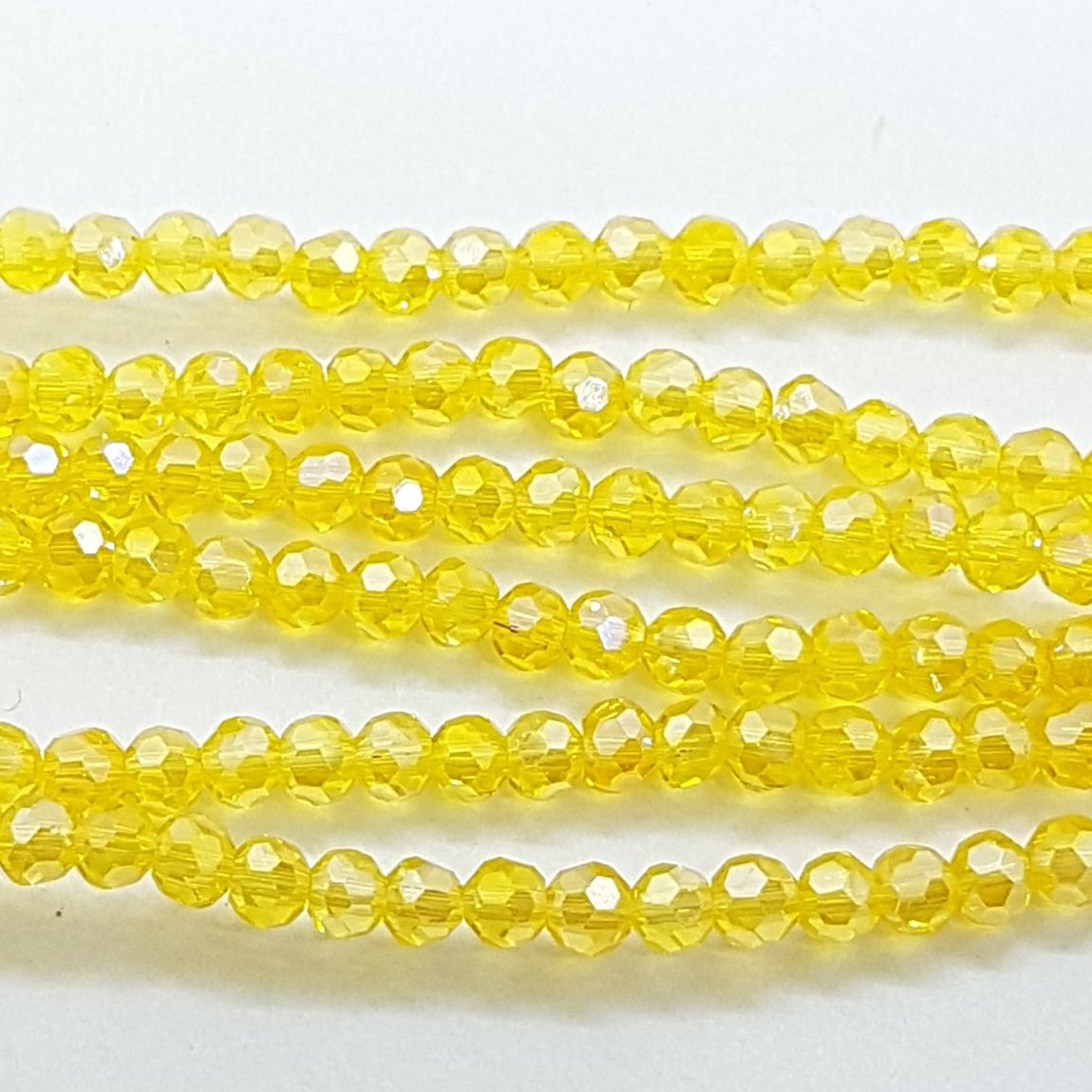 200pc Yellow Round Crystal Beads – Artisan Boutique