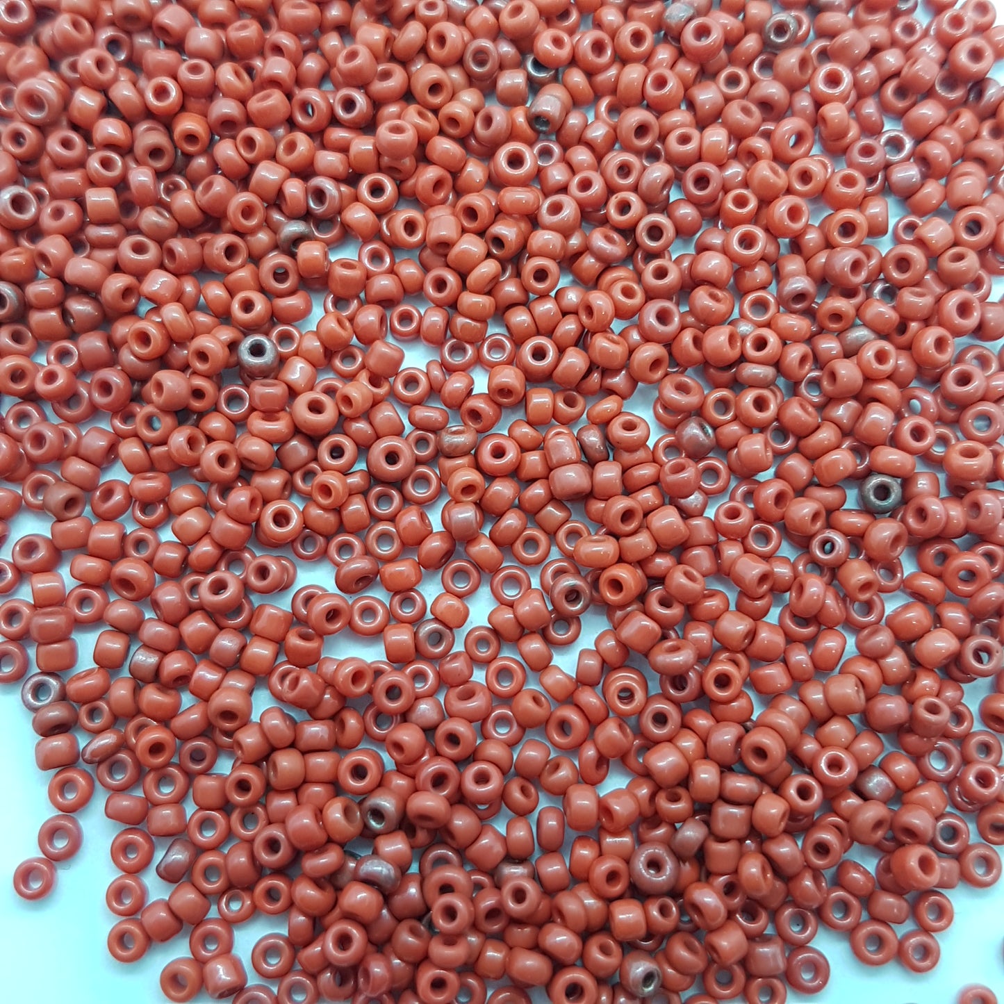 15g Red Round Seed Beads