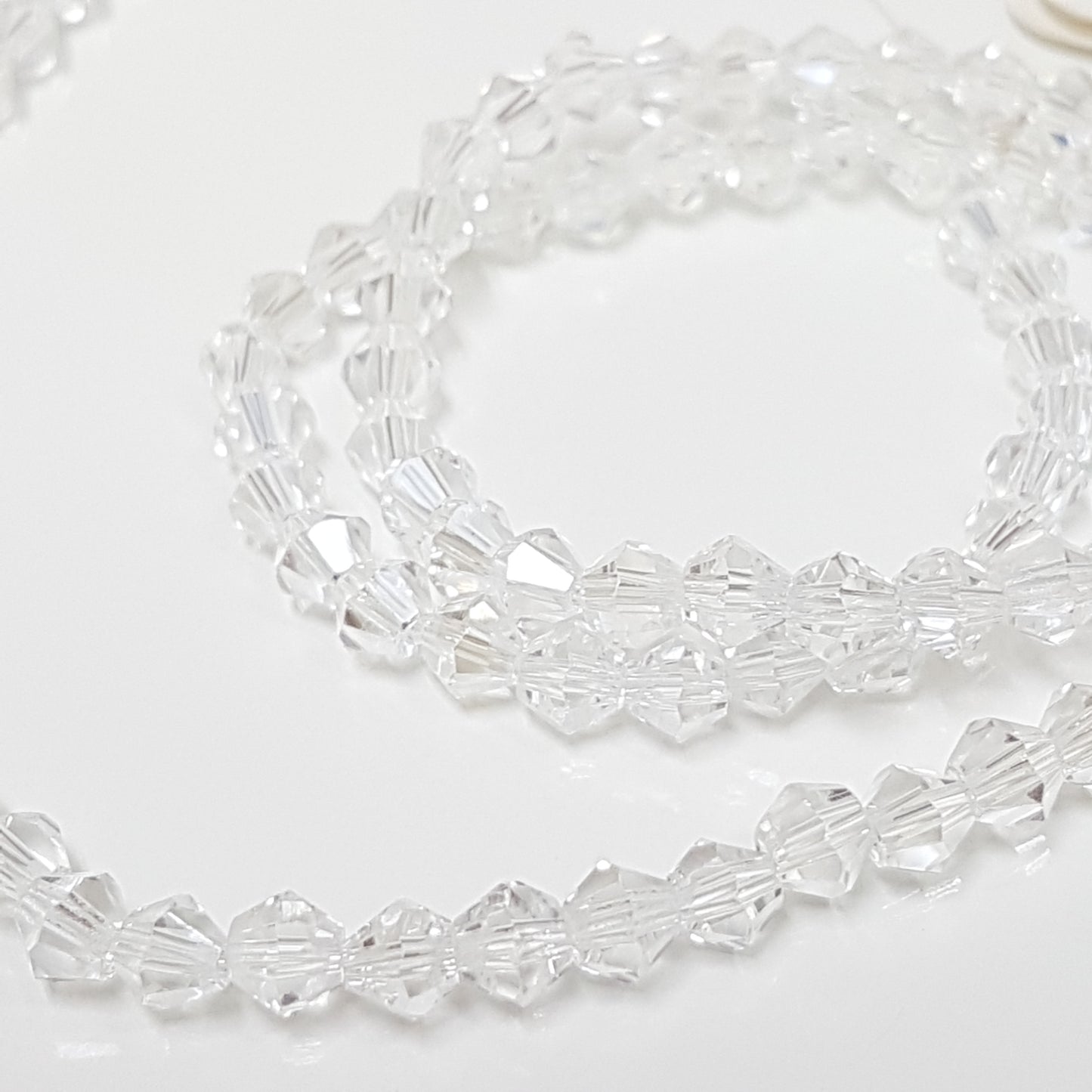 4mm Crystal Glass Bicones
