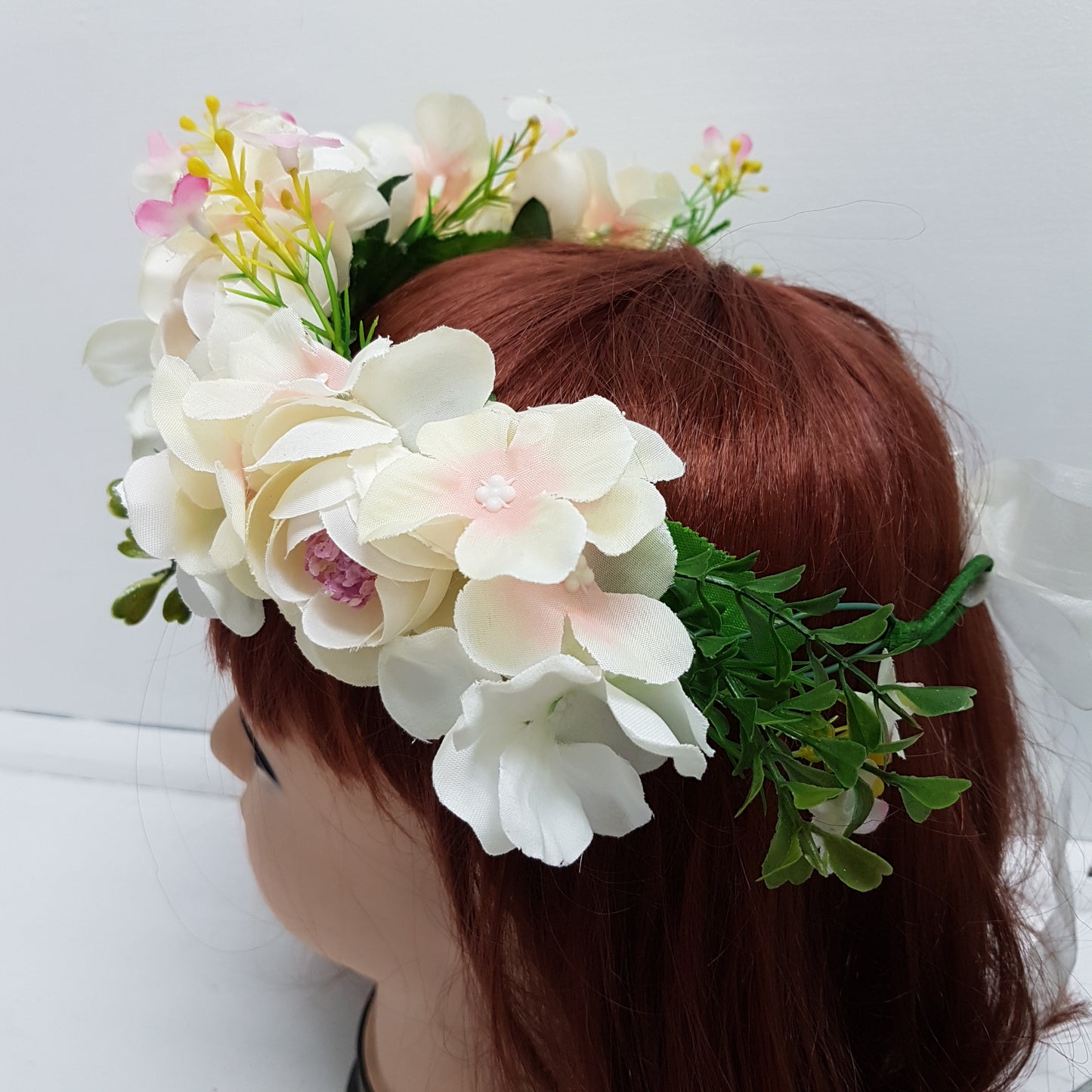 White Floral Hair Crown