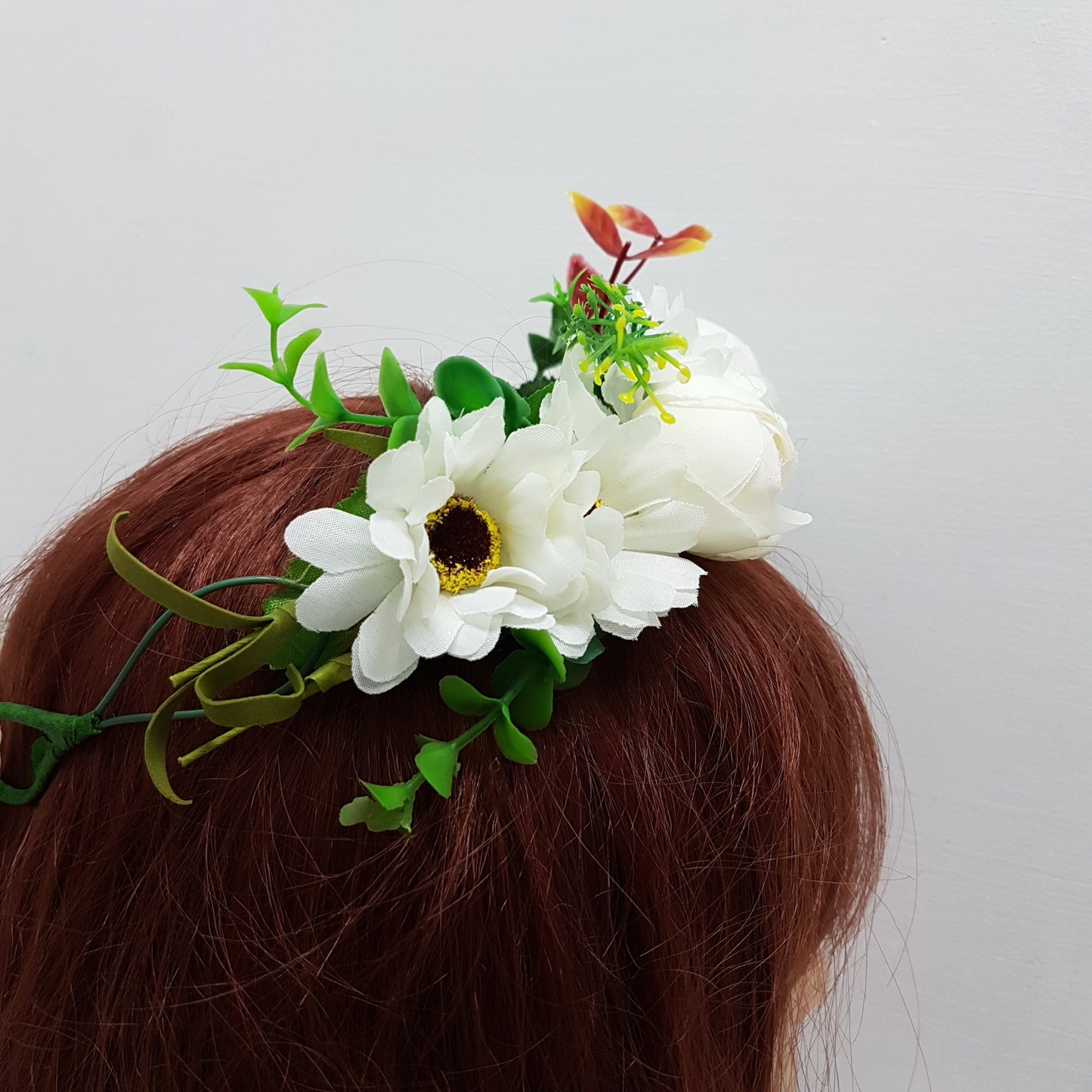 White Floral Hair Crown