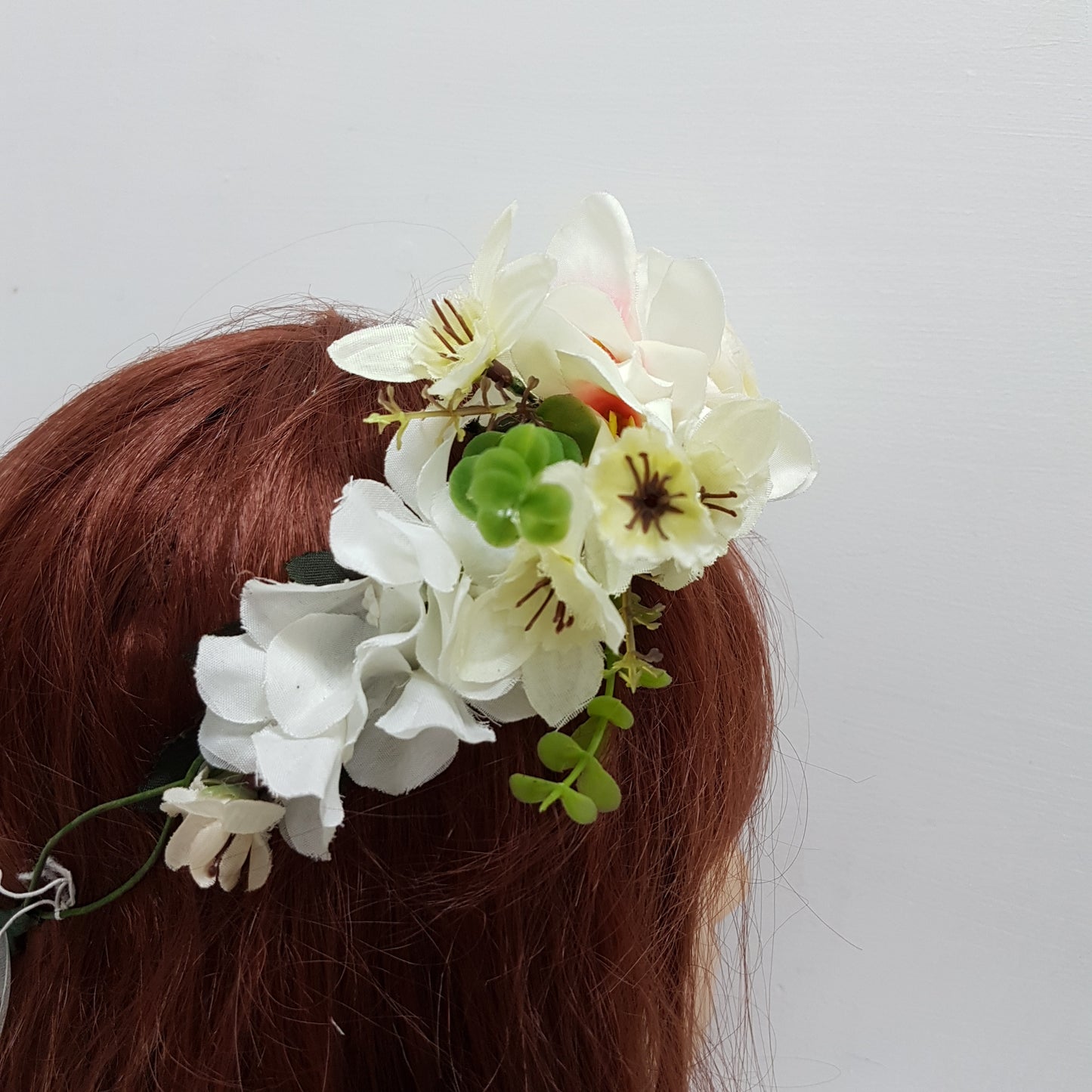 Off White Floral Hair Crown