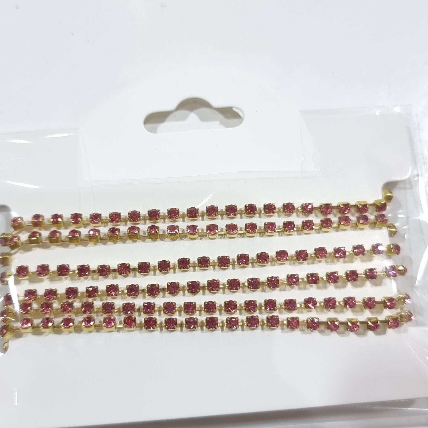 Indian Pink Preciosa Rhinestone Chain ss8