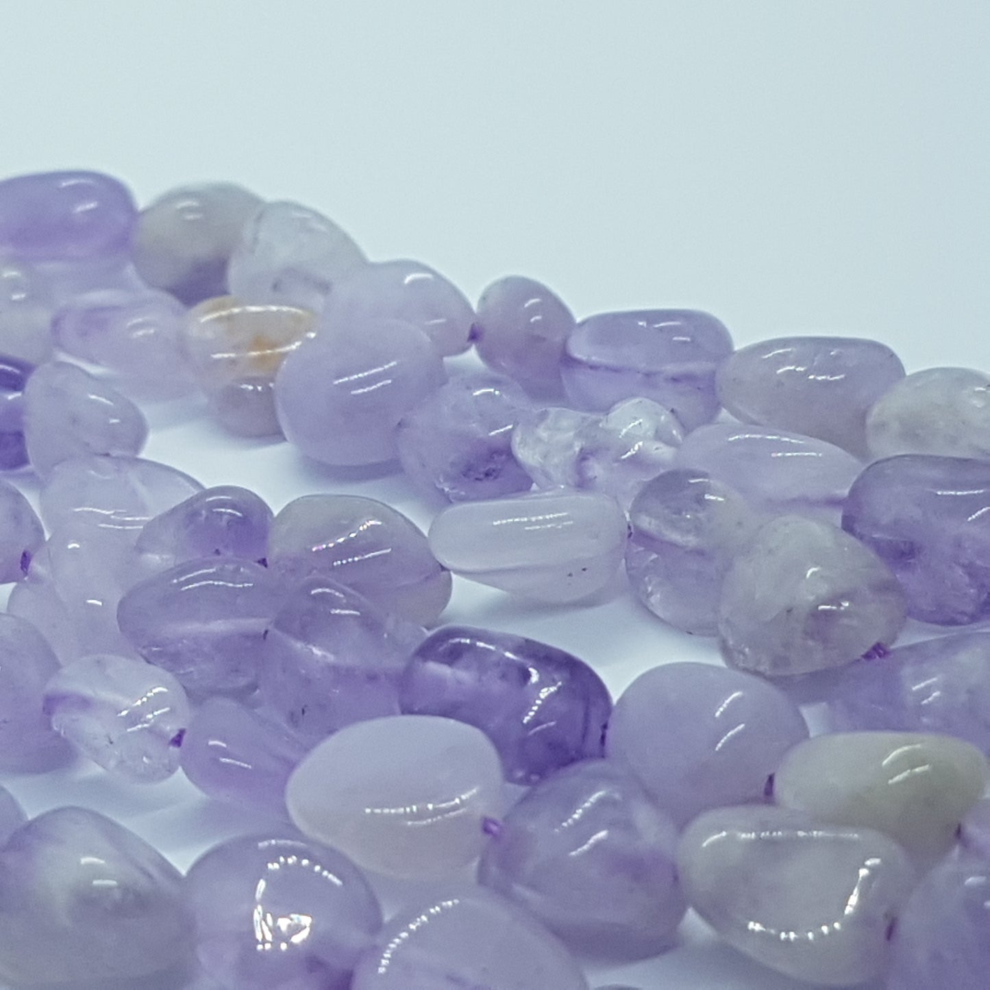 Light Purple Amethyst Gemstone Nugget Beads