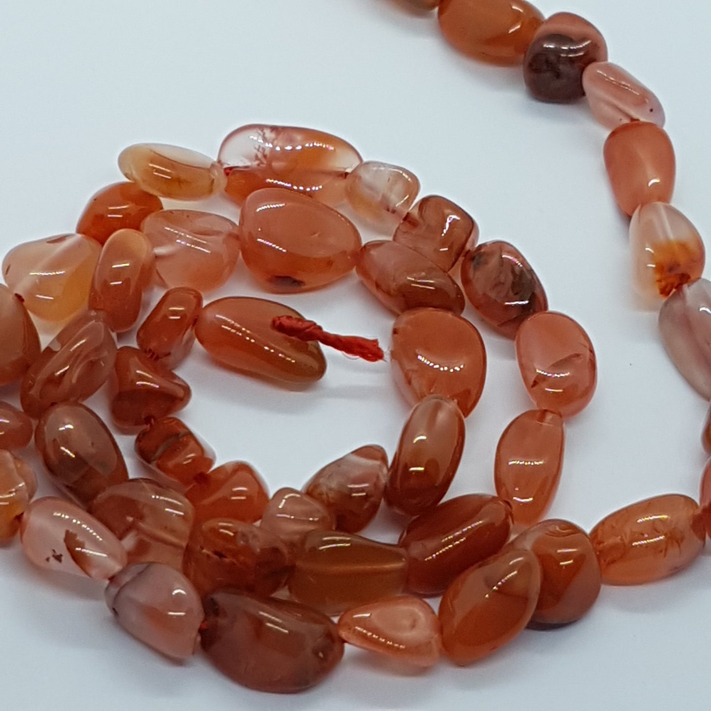 Carnelian Gemstone Nugget Beads
