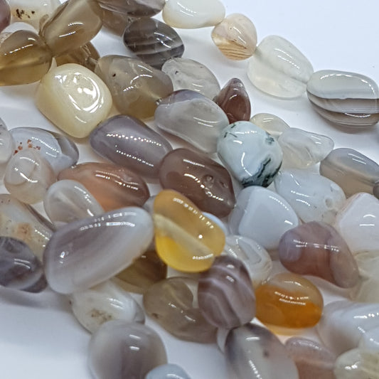 Botswana Agate Gemstone Nugget Beads