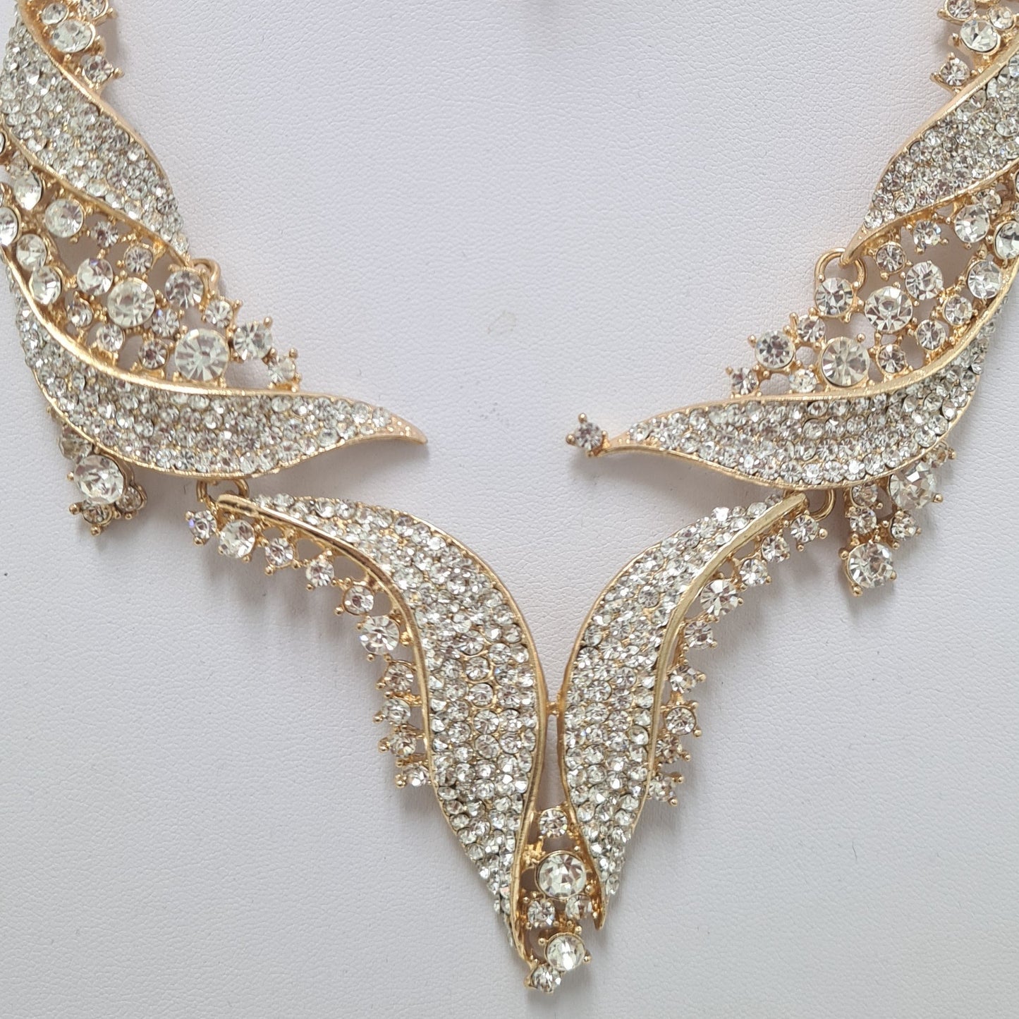 Diamante Rhinestone Necklace Set