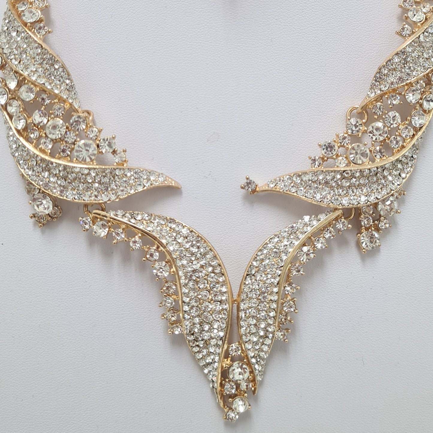 Diamante Rhinestone Necklace Set