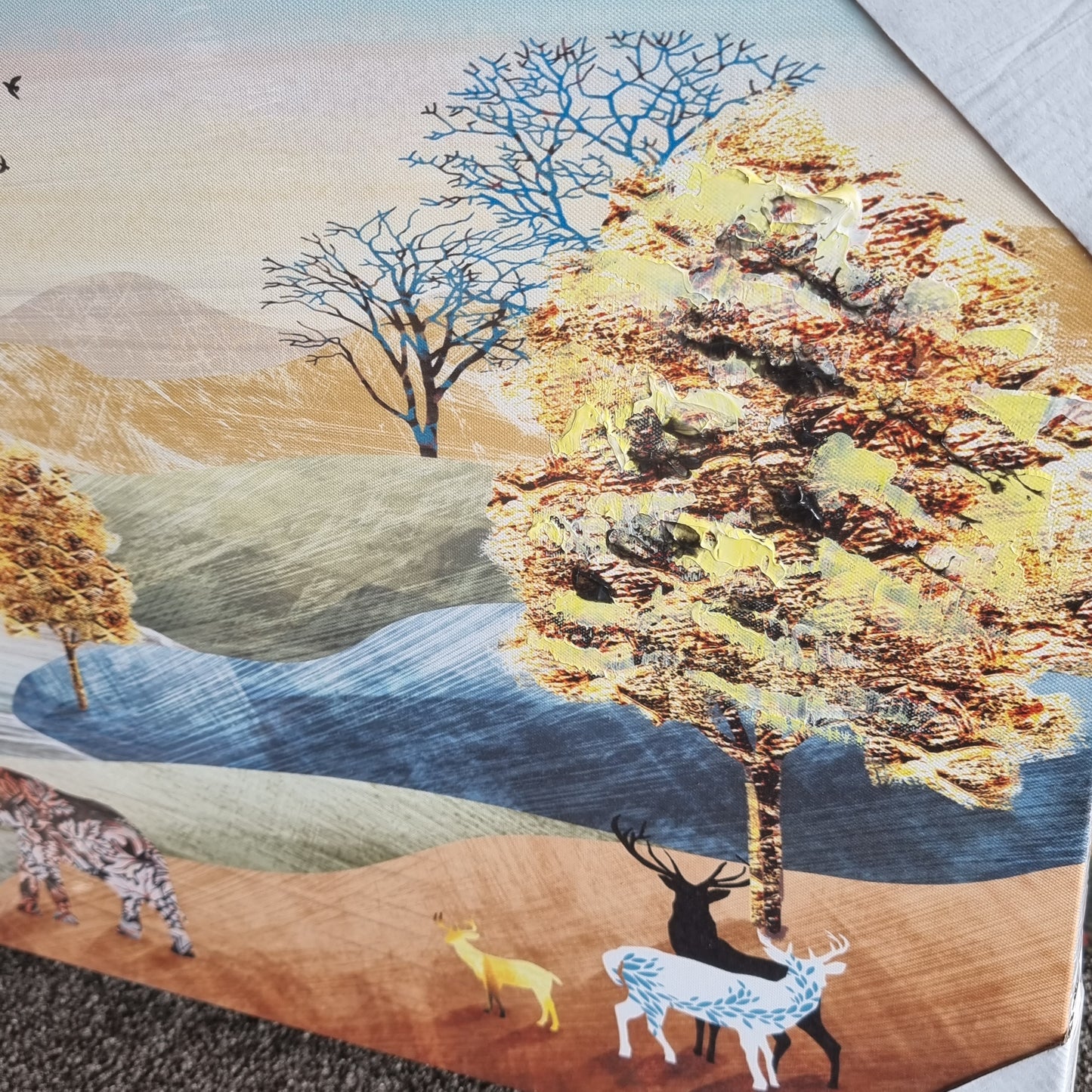 Oil Painting - Colourful Wildlife