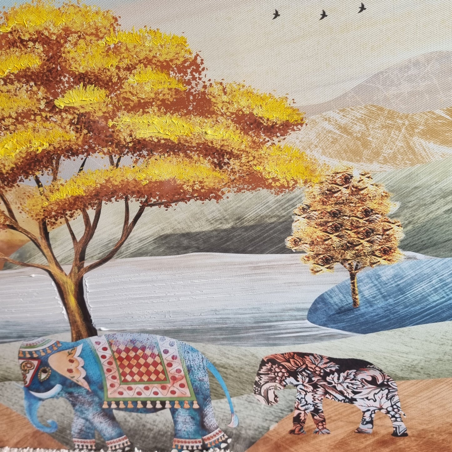 Oil Painting - Colourful Wildlife