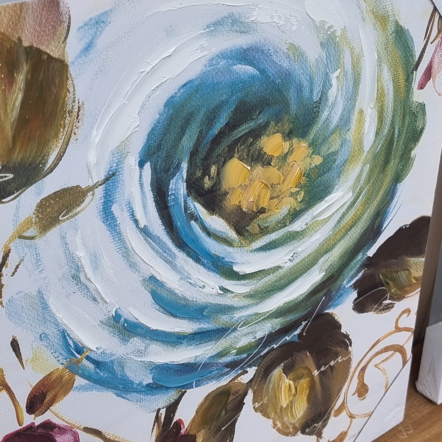 Set of 2 - Floral Oil Painting