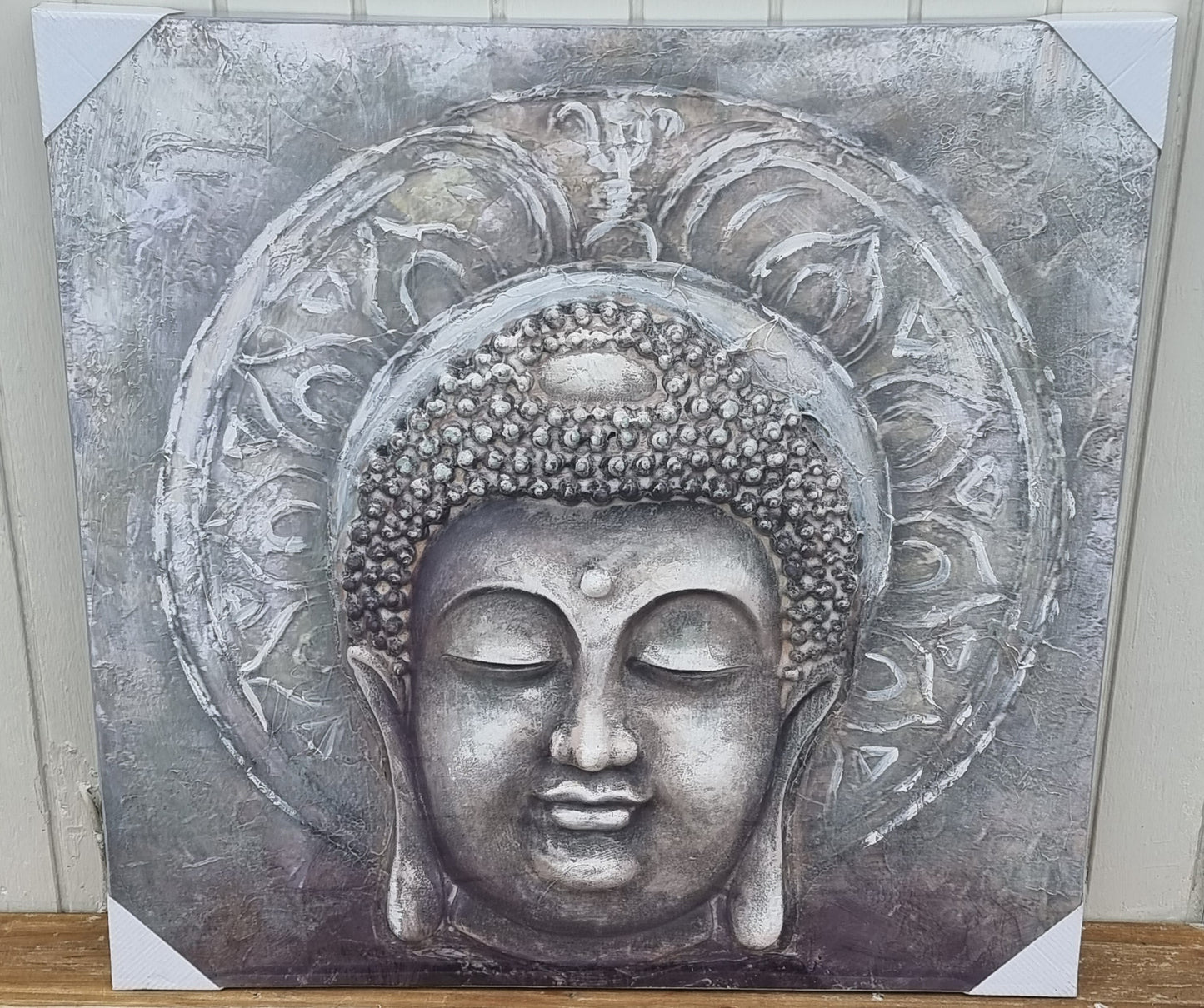 3D Buddha Oil Painting -Halo