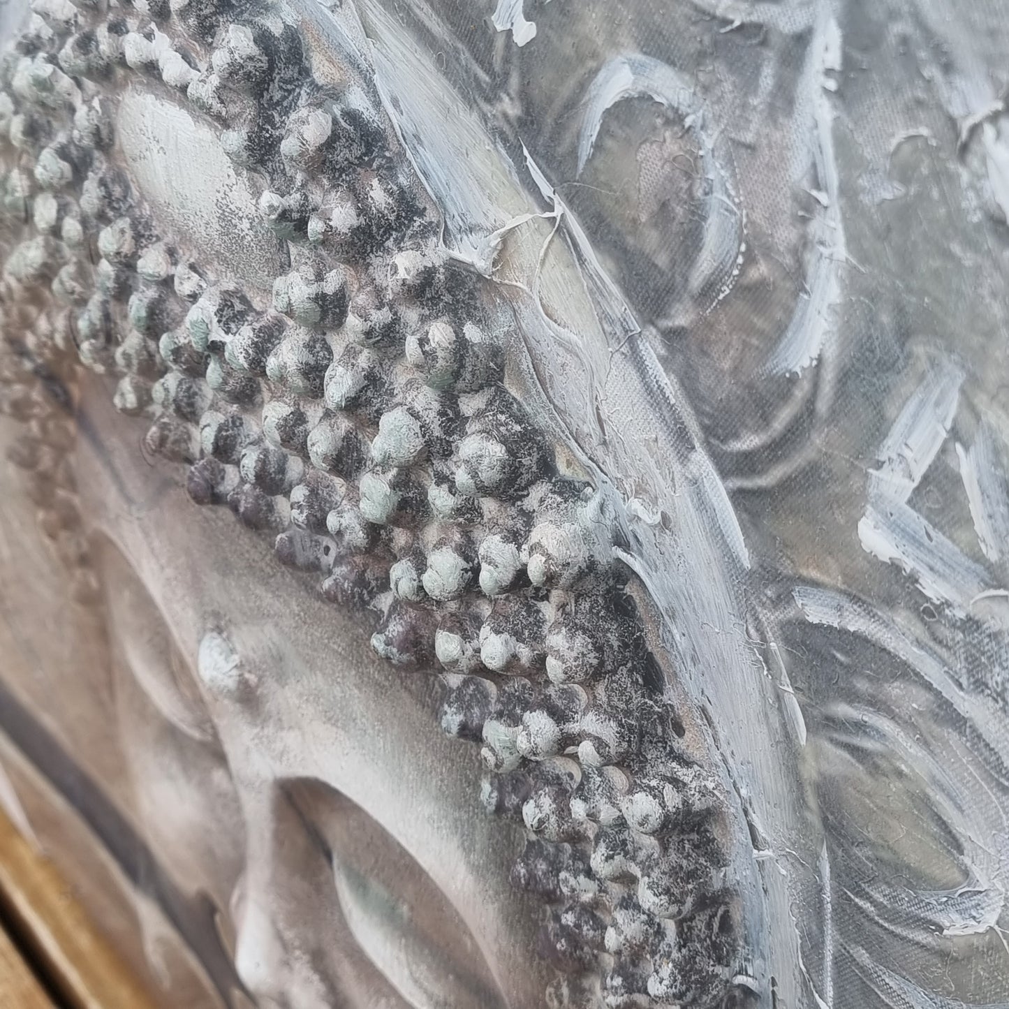 3D Buddha Oil Painting -Halo