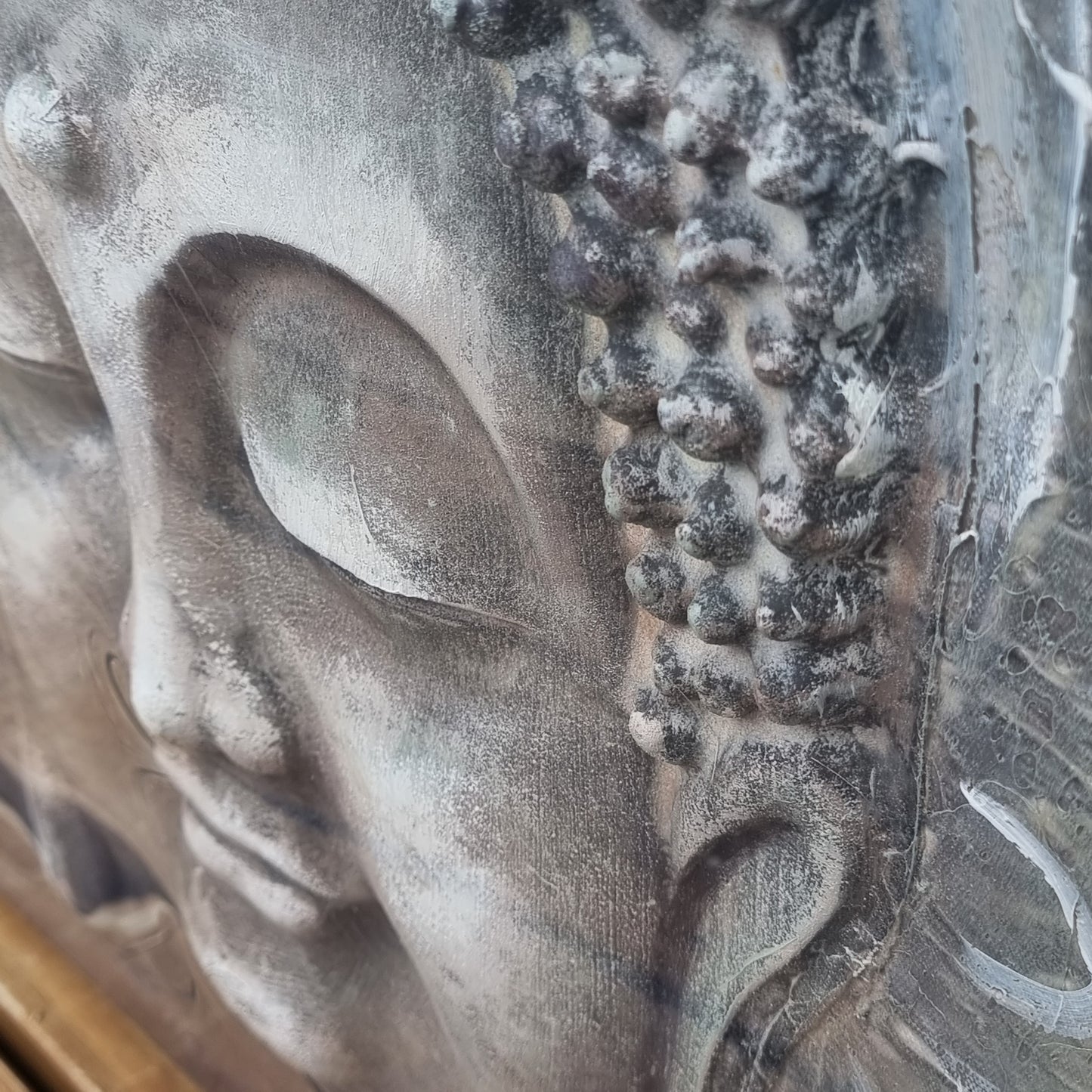 3D Buddha Oil Painting -Halo