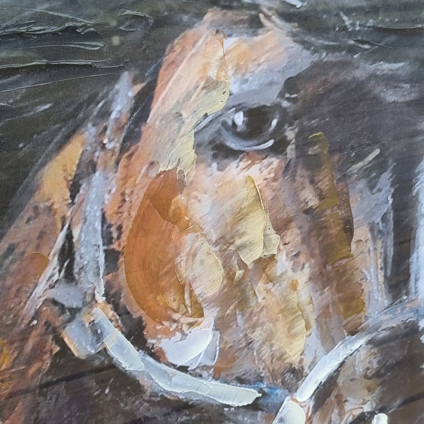 Oil Canvas Painting - Horse 80x80cm
